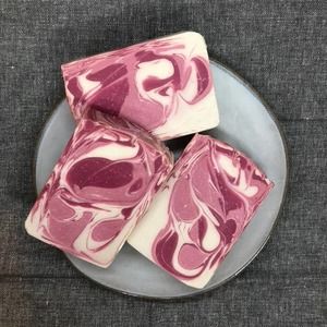 Cranberry Swirl Handmade Artesan Soap
